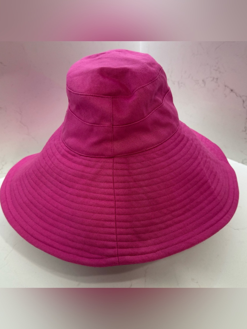 Coolibar Brittany Beach Hat Pink Fuchsia Wide Brim UPF 50+ Sun Protection OneSz - Picture 4 of 9